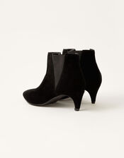 Serenity Suede Point Ankle Boots, Black (BLACK), large