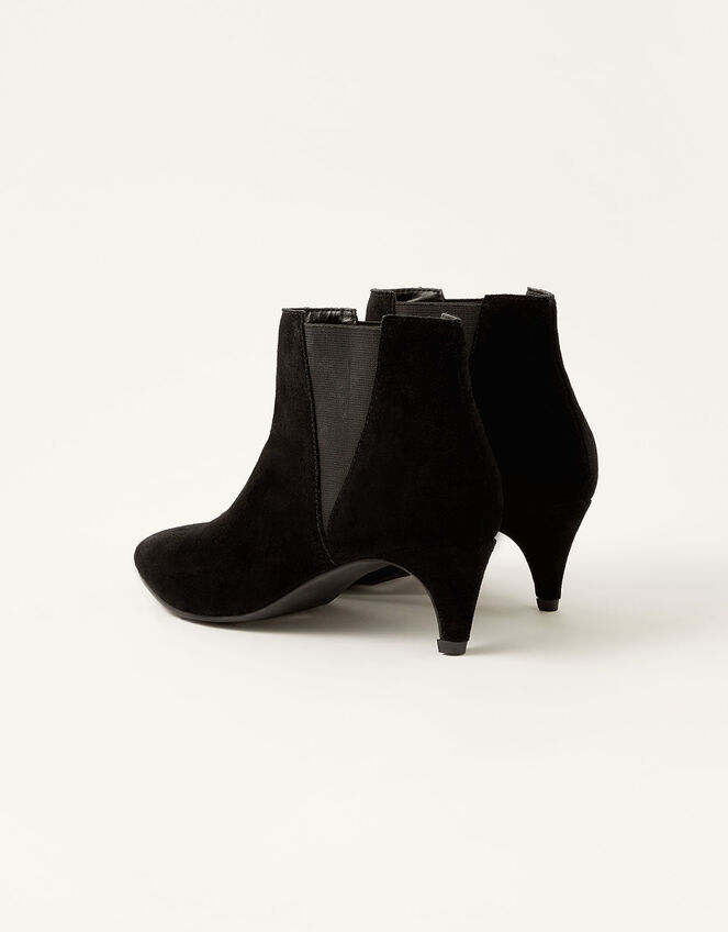 Serenity Suede Point Ankle Boots, Black (BLACK), large