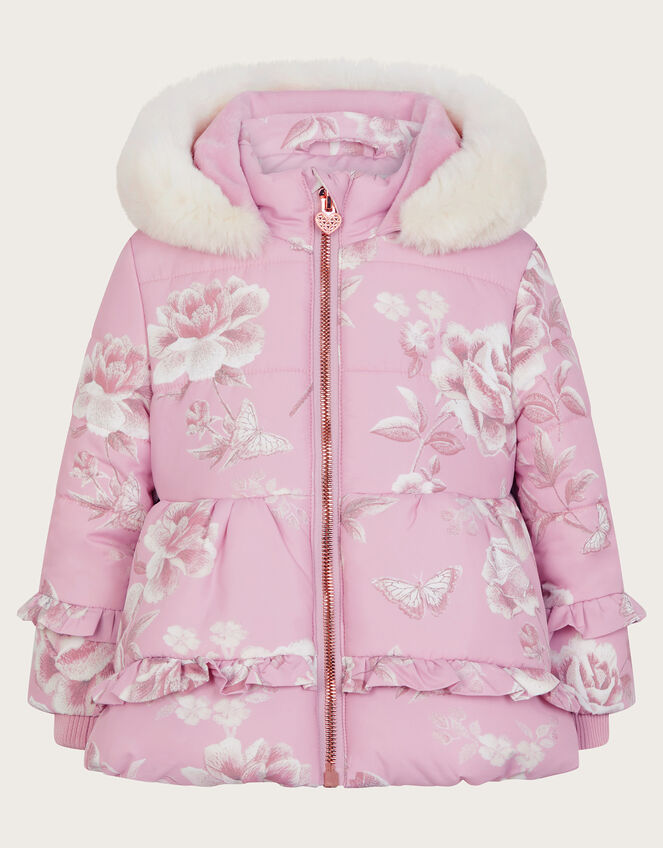 Baby Marcella Roses Coat, Multi (MULTI), large