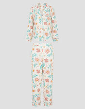 Celeste Celestial Print Pyjama Set, Cream (CREAM), large