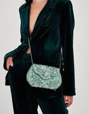 Floral Embellished Occasion Bag, , large