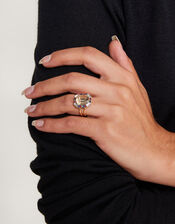 Embellished Cocktail Ring, Gold (GOLD), large