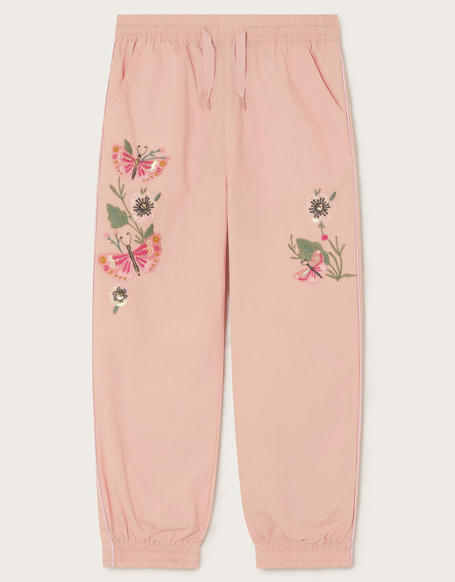 Embroidered Cargo Trousers, Pink (PALE PINK), large