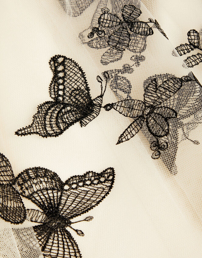 Savannah Monochrome Butterfly Dress, Ivory (IVORY), large