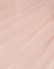 Safire Glitter Layered Dress, Gold (ROSE GOLD), large