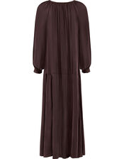 East Esti Satin Dress, Brown (BROWN), large
