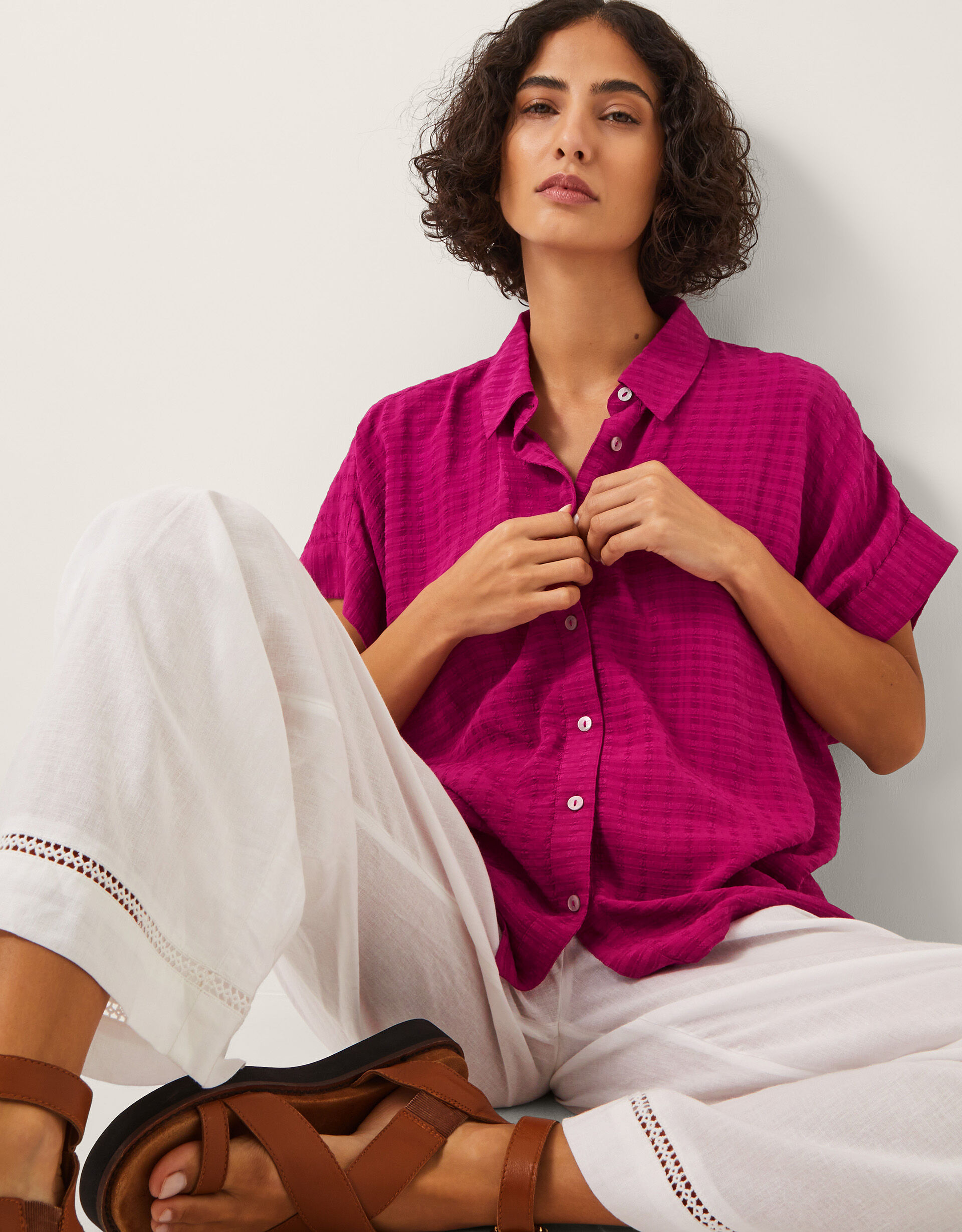 Paige Slouchy Shirt Pink
