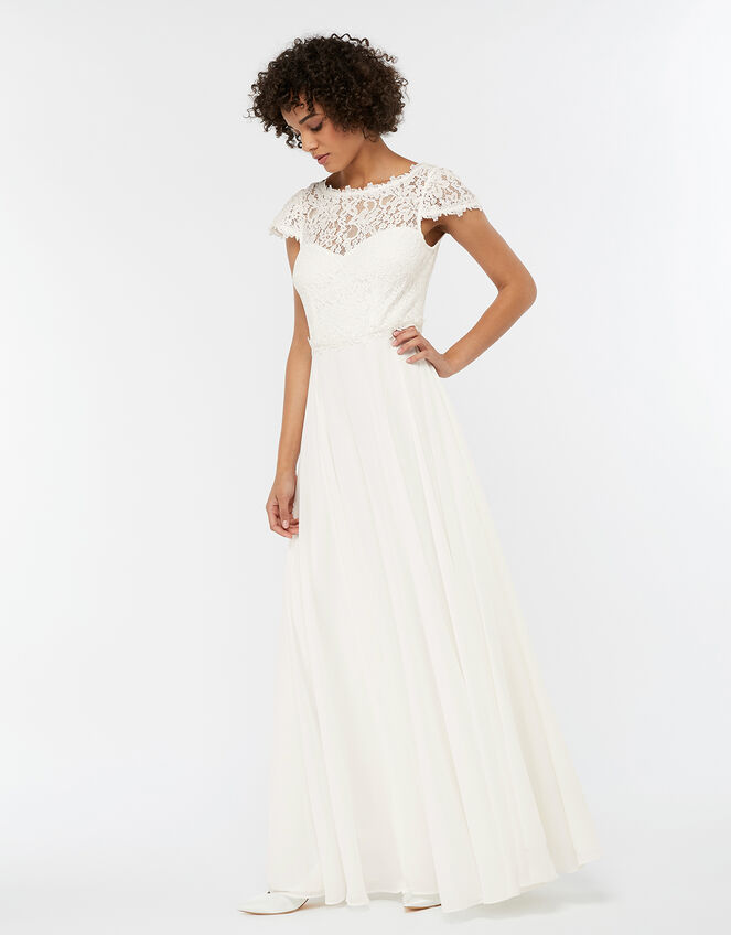 Catherine Lace Maxi Wedding Dress, Ivory (IVORY), large
