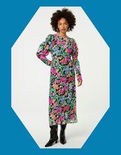 Fabienne Chapot Floral Print Midi Dress, Multi (MULTI), large