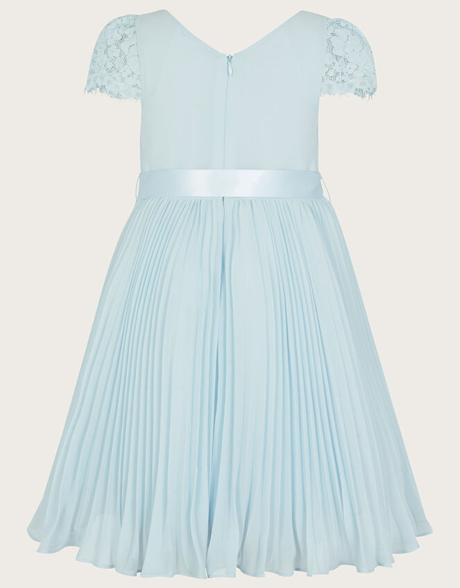 Kaia Pleated Dress, Blue (BLUE), large