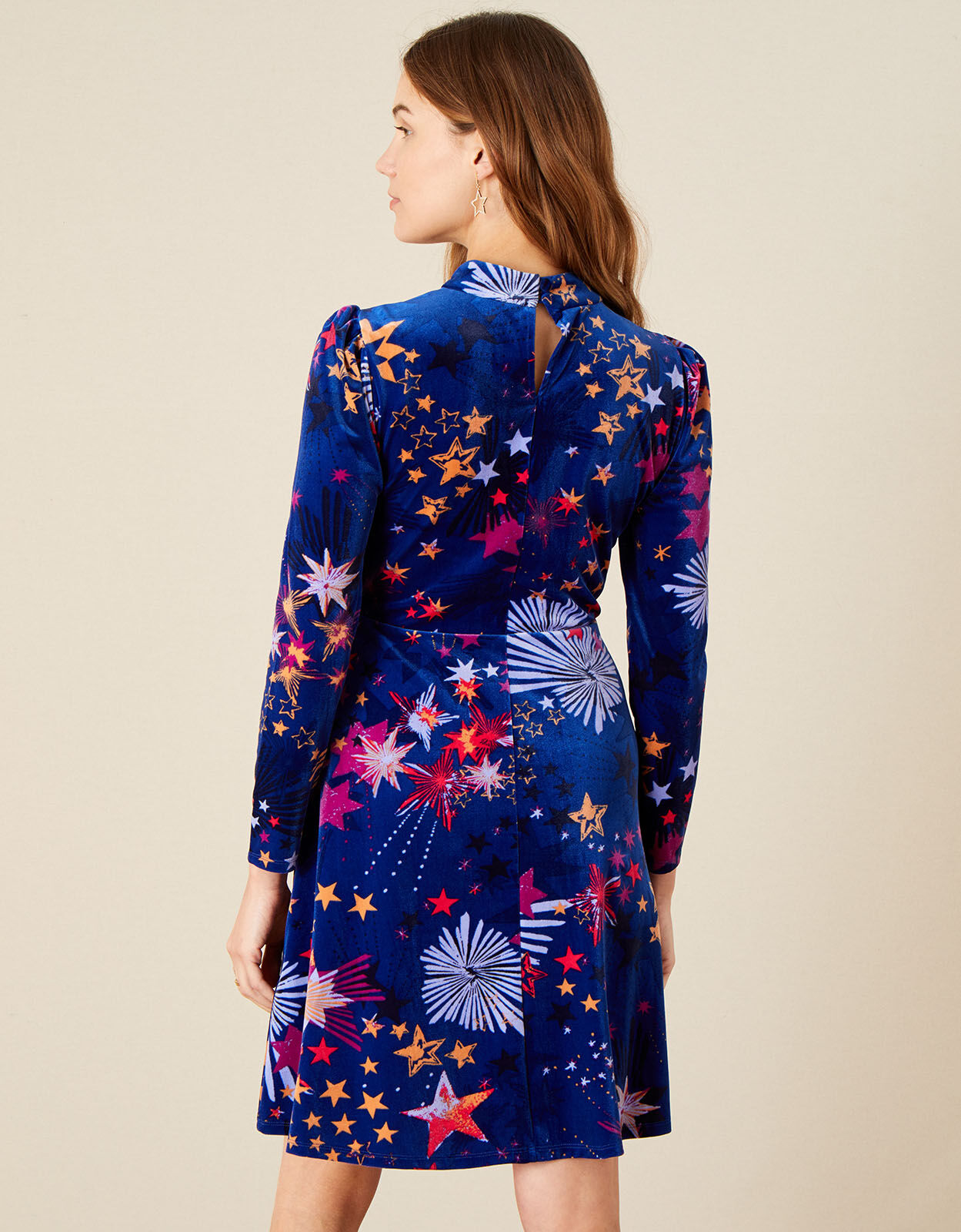 Monsoon blue sales star dress