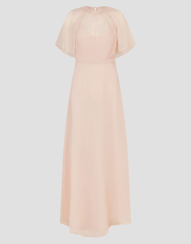 Mona Angel Sleeve Maxi Dress, Pink (BLUSH), large