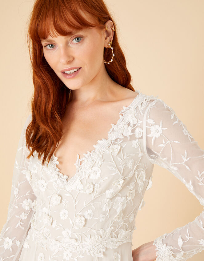 Sue Embellished Bridal Maxi Dress, Ivory (IVORY), large