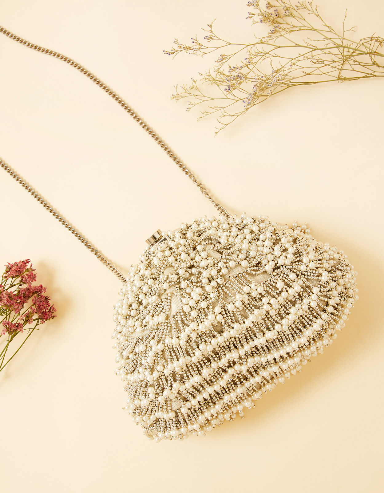 Beaded bridal clearance clutch