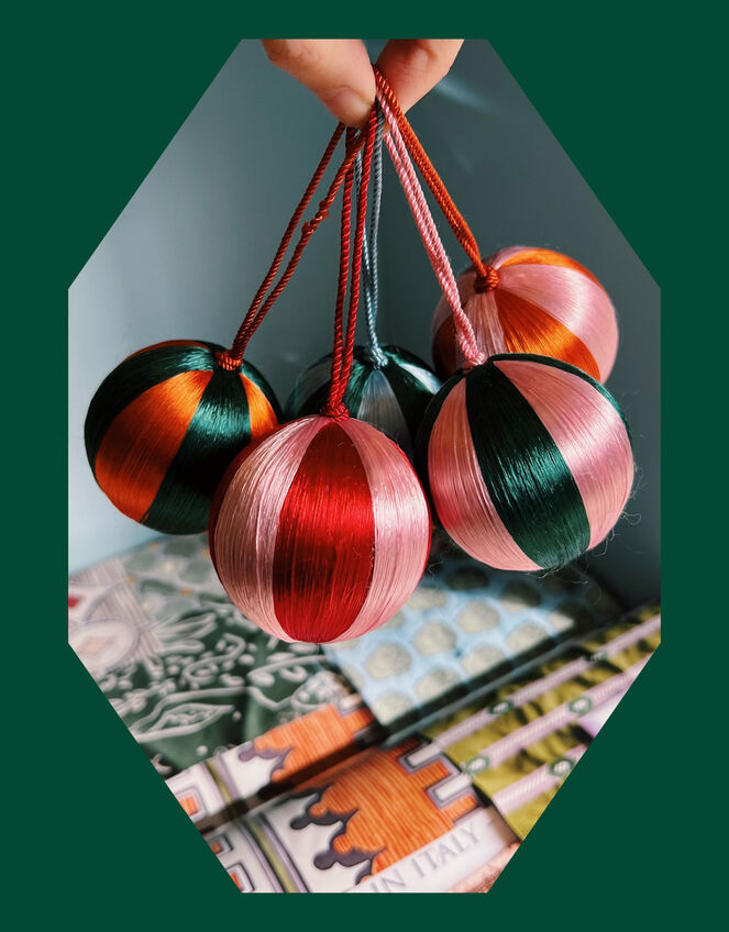 Anna + Nina Small Corded Stripe Bauble, , large