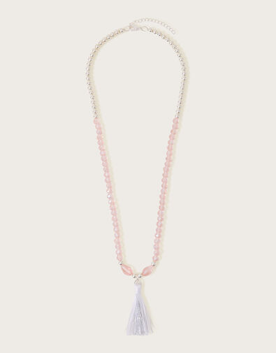 Sienna Beaded Tassel Necklace, , large