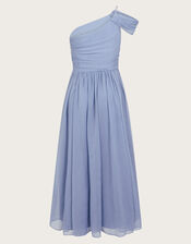 Texas One-Shoulder Prom Dress, Blue (PALE BLUE), large