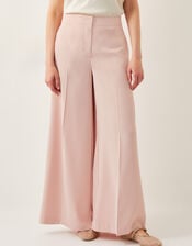 Ruth Wide Leg Trousers, Pink (PALE PINK), large
