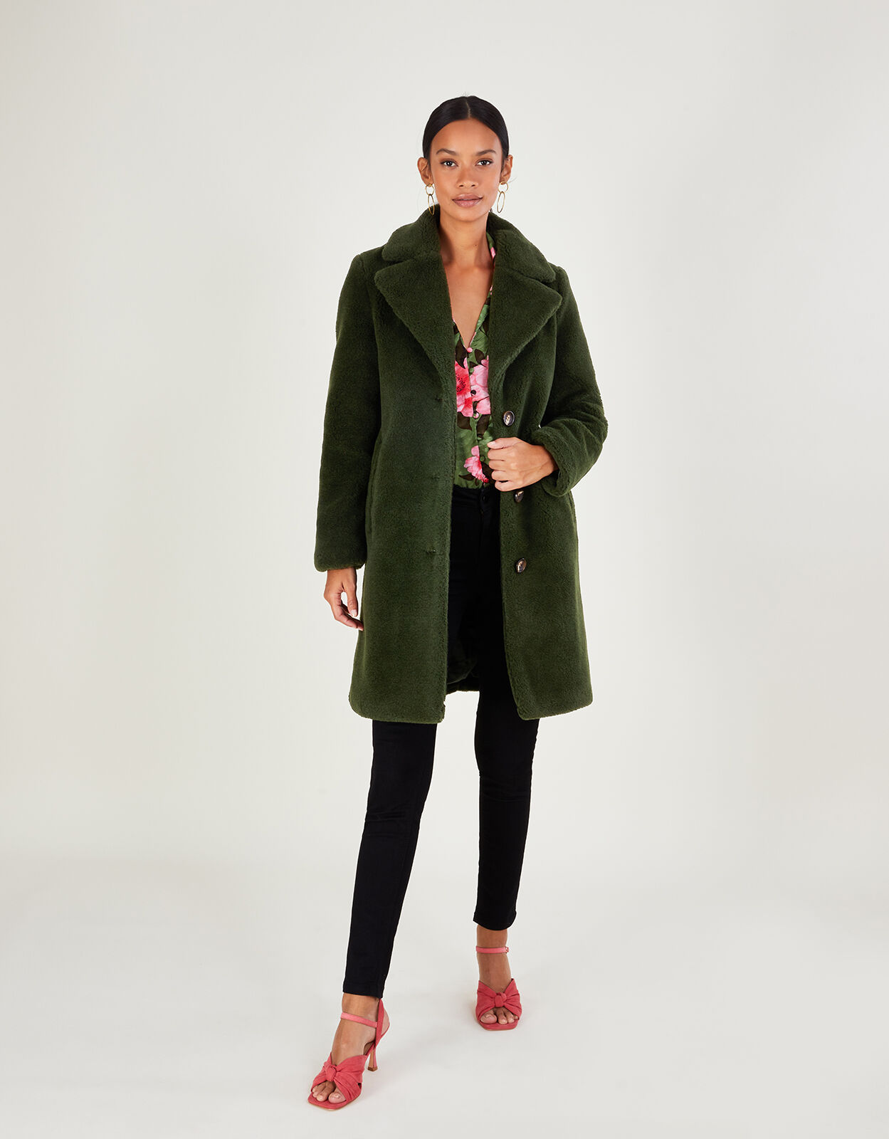 Ladies teddy coat sales uk