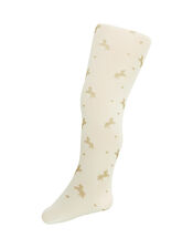 Baby Sparkly Unicorn and Heart Tights, Gold (GOLD), large