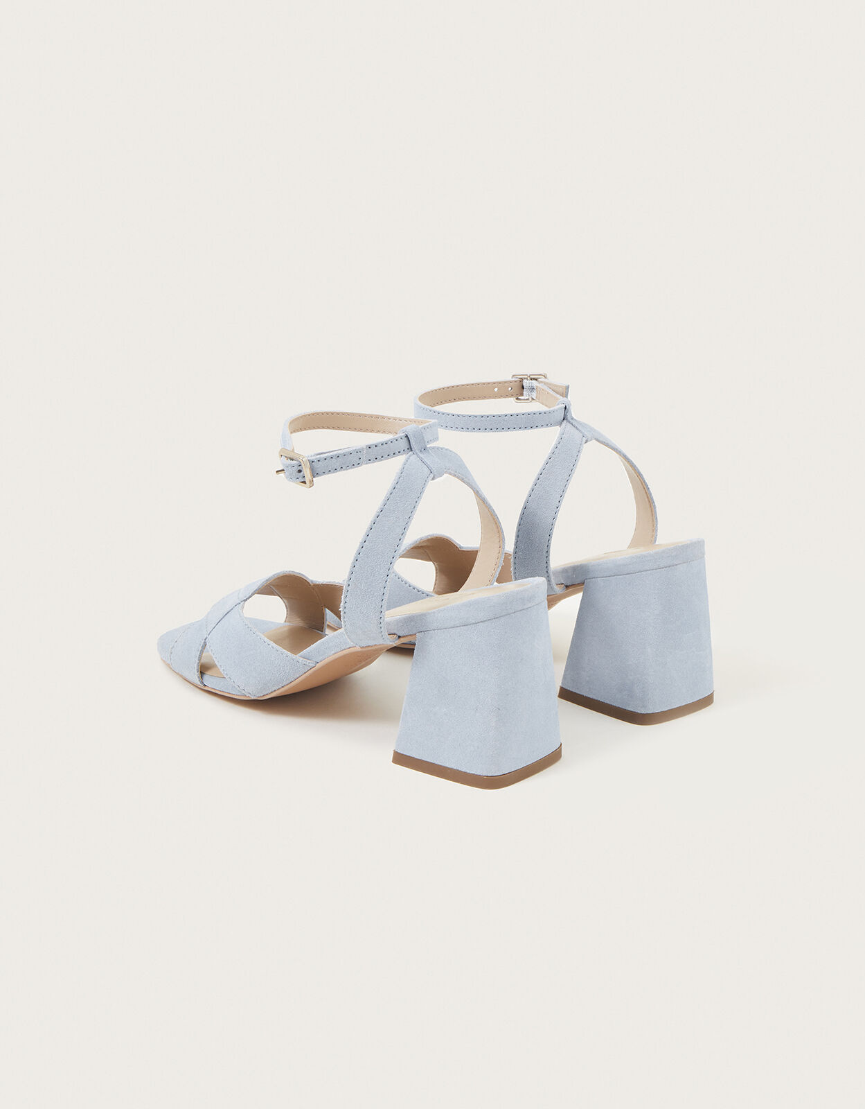 Baby blue suede heels top