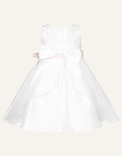 Baby Audrey Duchess Twill Dress, Ivory (IVORY), large