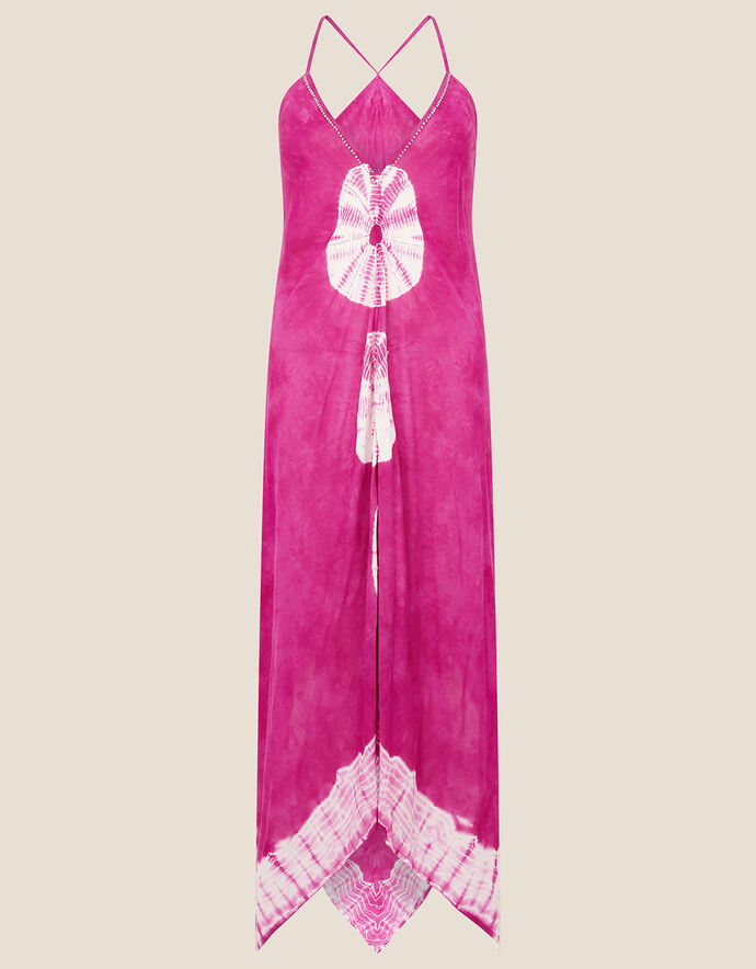 Hanky Dress Red & Pink Metallic