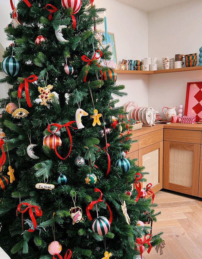 Anna and Nina Large Threaded Bauble, , large