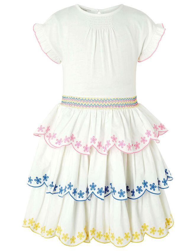 Shreya Embroidered Rara Dress, White (WHITE), large