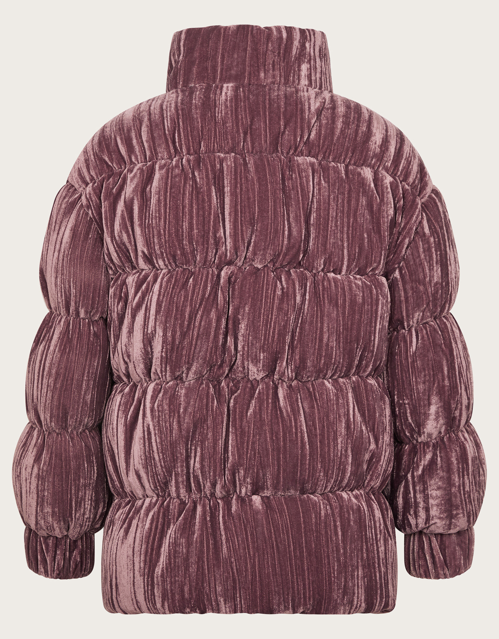 Velvet long puffer sale
