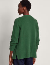 Tabby Textured Cardigan, Green (GREEN), large