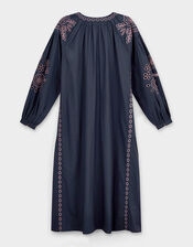 East Reni Broderie Dress, Blue (NAVY), large