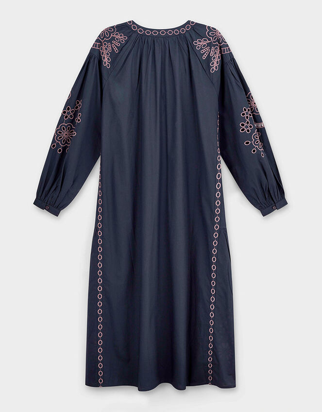 East Reni Broderie Dress, Blue (NAVY), large