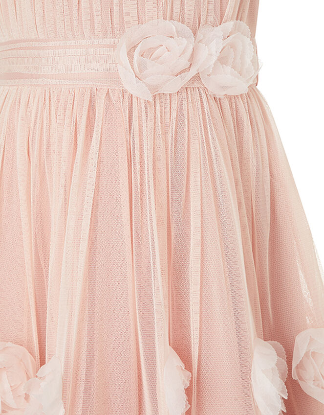 Cascade Roses Hanky Hem Dress, Pink (DUSKY PINK), large