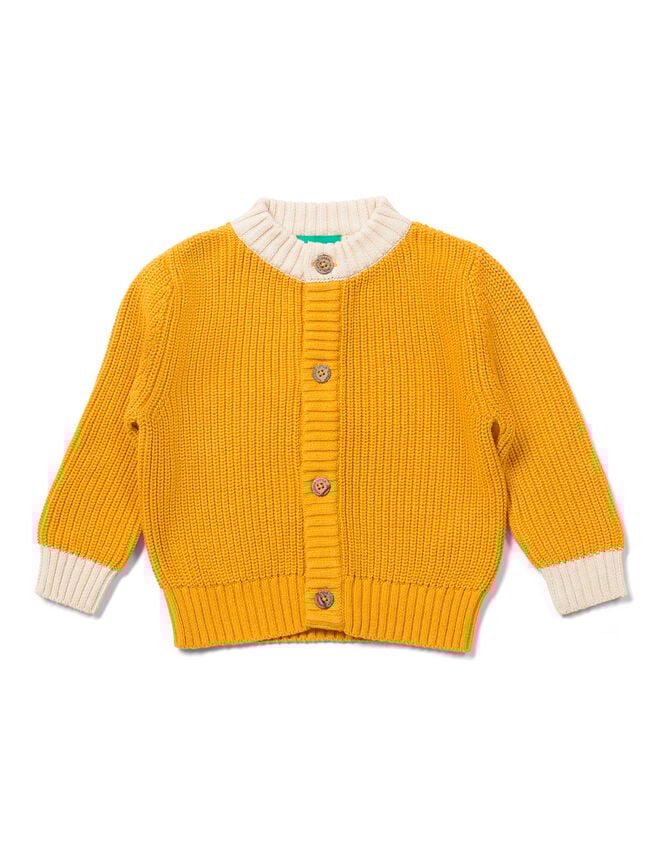 Little Green Radicals Snuggly Cardigan, Gold (GOLD), large