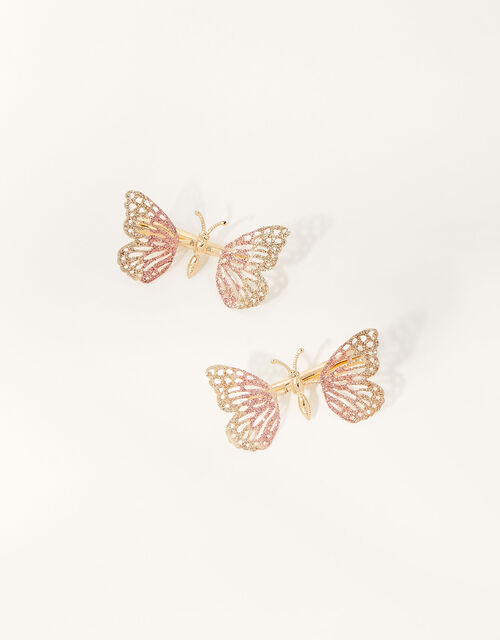 Glitter Spring Butterfly Clip Twinset, , large