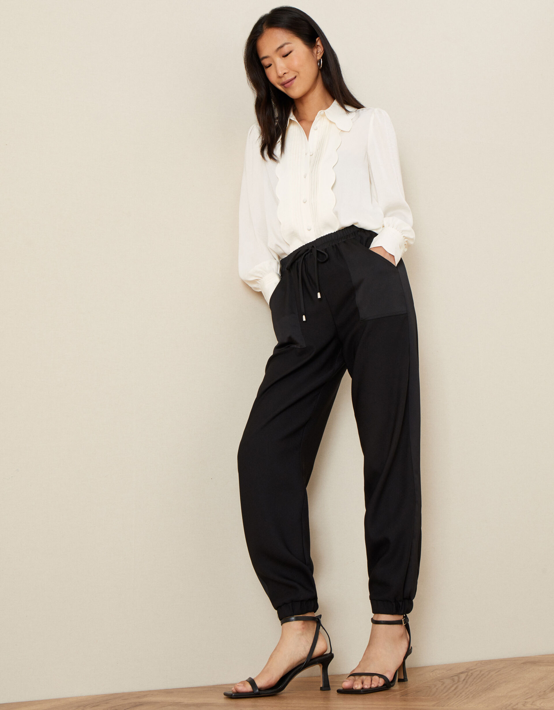 Rochelle Satin Joggers main image 0