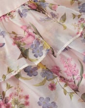 Baby Botanical Print Tiered Party Dress, Pink (PINK), large