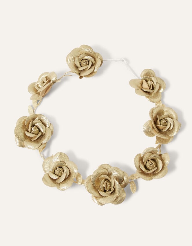 Shimmer Flower Hair Garland, , large
