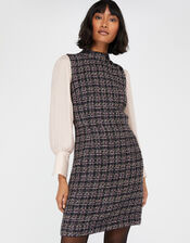 Felissa Tweed Dress, Purple (PURPLE), large
