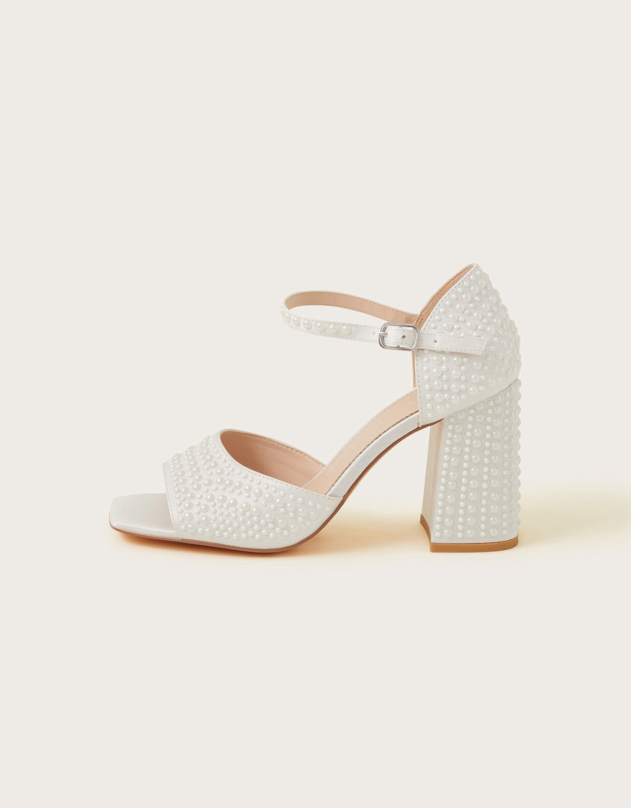 Pearl cheap bridal heels