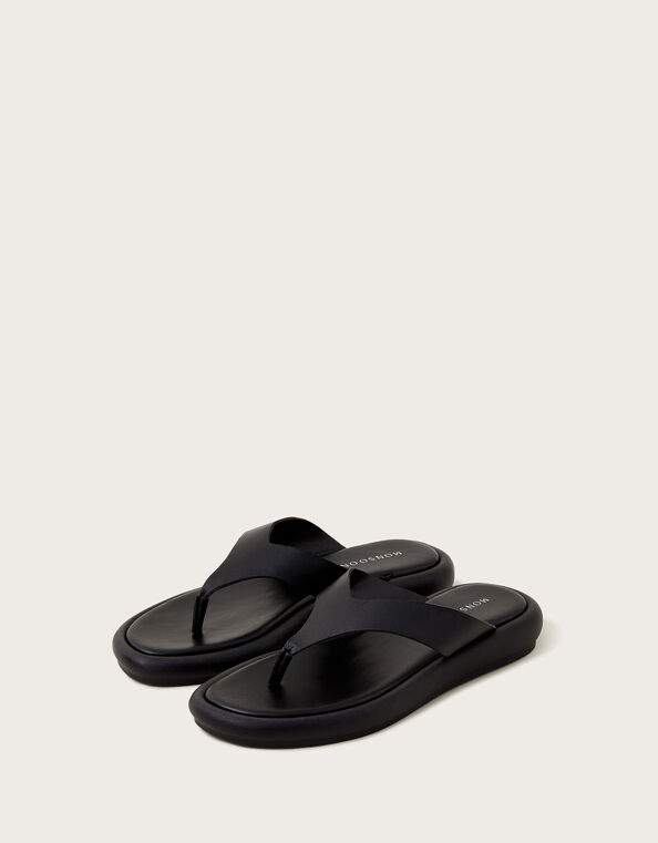 90s Platform Sandals, Black (BLACK), large