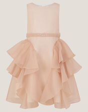 Joanie Organza Ruffle Party Dress, Pink (PINK), large