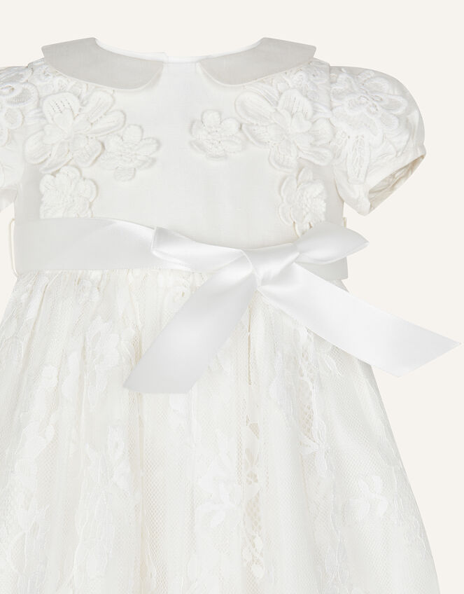 Baby Provenza Silk Christening Gown , Ivory (IVORY), large
