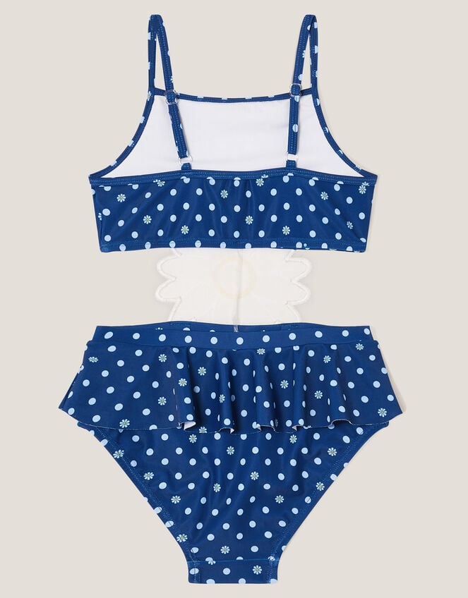 Amalfi Daisy Polka Dot Swimsuit, Blue (BLUE), large