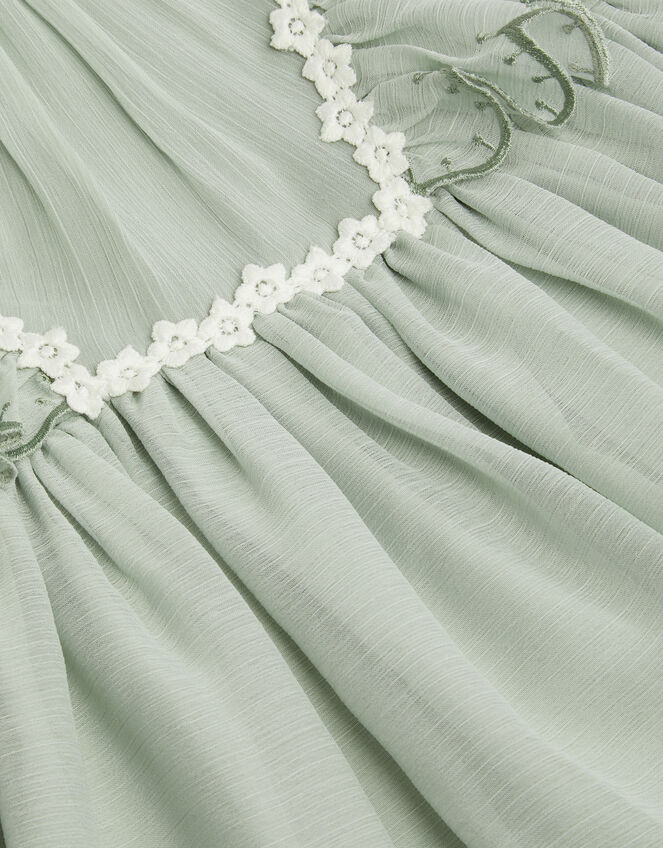 Baby Summer Scallop Dress, Green (SAGE), large