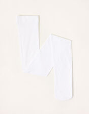 Butterfly Glitter Baroque Tights, White (WHITE), large