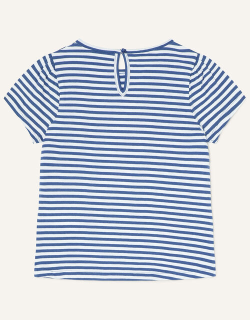 Panda Stripe T-Shirt WWF-UK Collaboration, Blue (NAVY), large