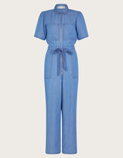 Tara Denim Jumpsuit, Blue (DENIM BLUE), large