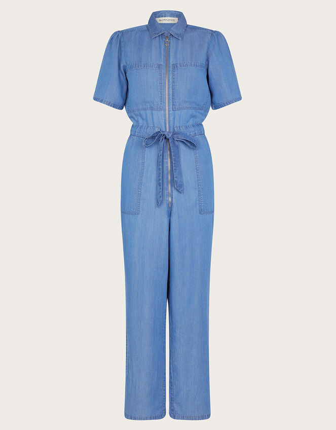 Tara Denim Jumpsuit, Blue (DENIM BLUE), large